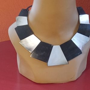 VINTAGE Egyptian type  Chocker with  M.O.Pearl handmade necklace .